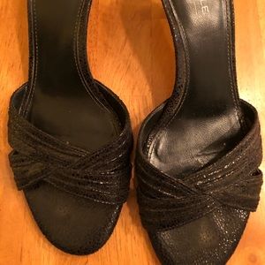 Women’s Black Slide Heels